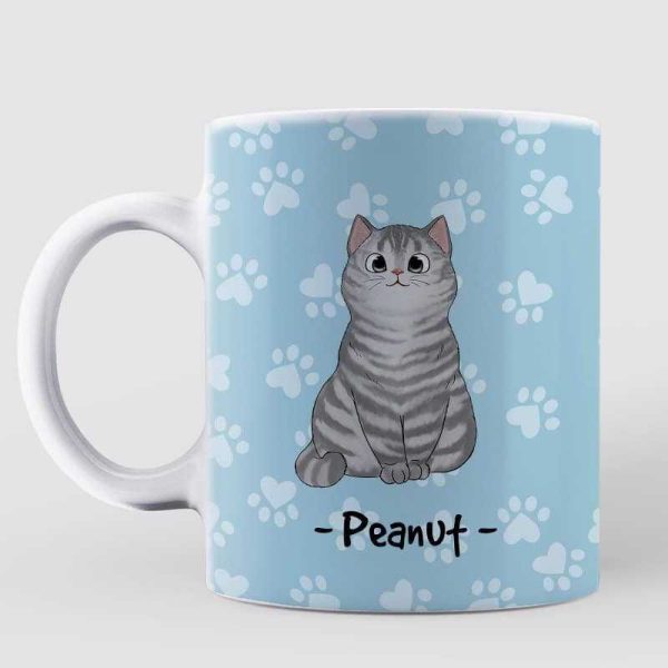 Things Get Better With Cat Hair Gift For Cat Mom Personalized Mug Things Get Better With Cat Hair Gift For Cat Mom Personalized Mug