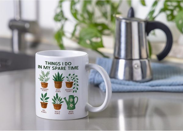 Things I Do in My Spare Time Plant Coffee Mug Funny Plant Lover Gift for Gardener Things I Do in My Spare Time Plant Coffee Mug Funny Plant Lover Gift for Gardener