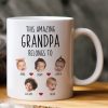 This Amazing Grandpa Belongs To Custom Kids Faces - Personalized Photo Mug This Amazing Grandpa Belongs To Custom Kids Faces - Personalized Photo Mug