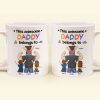This Awesome Dad Belongs To Us - Personalized Mug This Awesome Dad Belongs To Us - Personalized Mug