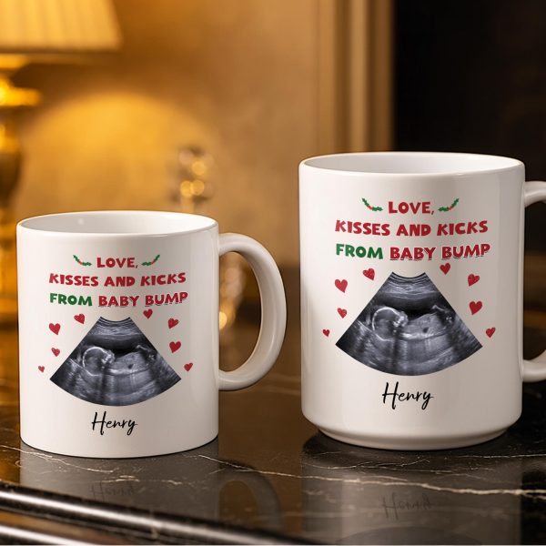 This Christmas Snuggled Up In Mommy's Belly, Baby Announcement - Personalized Custom Coffee Mug - XMAS208_MG This Christmas Snuggled Up In Mommy's Belly, Baby Announcement - Personalized Custom Coffee Mug - XMAS208_MG