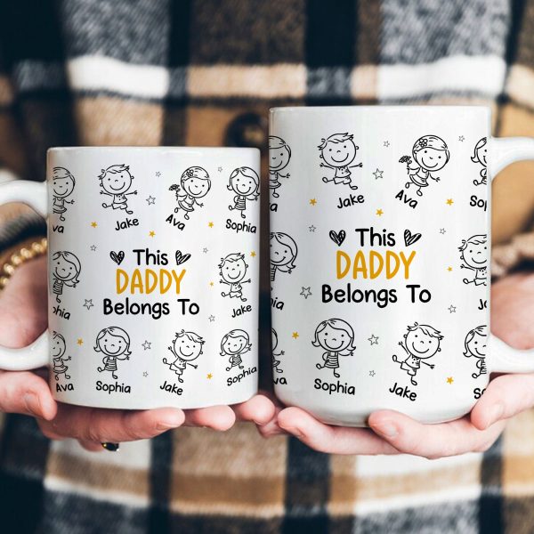 This Dad Mom Belongs To - Personalized Mug