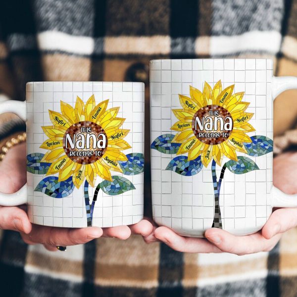 This Grandma Belongs To Mosaic Art Style - Personalized Mug This Grandma Belongs To Mosaic Art Style - Personalized Mug