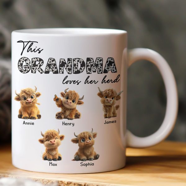 This Grandma Loves Her Herd Gift For Grandma - Personalized Mug This Grandma Loves Her Herd Gift For Grandma - Personalized Mug