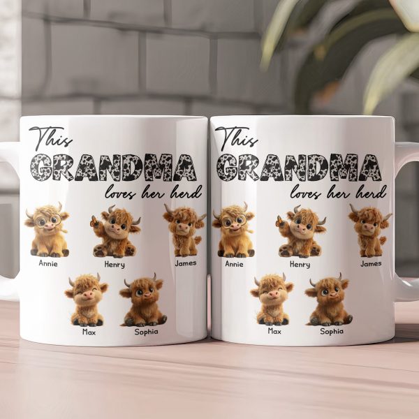 This Grandma Loves Her Herd Gift For Grandma - Personalized Mug This Grandma Loves Her Herd Gift For Grandma - Personalized Mug