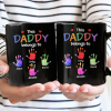 This Grandpa Belongs To Hand Prints Doodle - Personalized Black Mug This Grandpa Belongs To Hand Prints Doodle - Personalized Black Mug