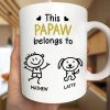 This Grandpa Belongs To Kid Stick Figures - Personalized Mug This Grandpa Belongs To Kid Stick Figures - Personalized Mug