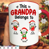 This Grandpa Grandma Belongs To Christmas Kid Stick Figures - Personalized Accent Mug This Grandpa Grandma Belongs To Christmas Kid Stick Figures - Personalized Accent Mug