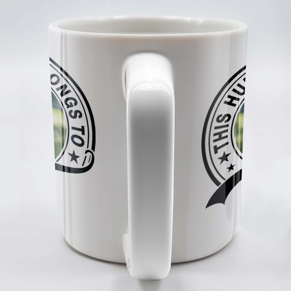 This Human Belongs To Customizable Pet - Personalized Custom Coffee Mug - DOG040_MG This Human Belongs To Customizable Pet - Personalized Custom Coffee Mug - DOG040_MG