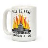This Is Fine Everything Is Fine U.S. Capitol Coffee Mug