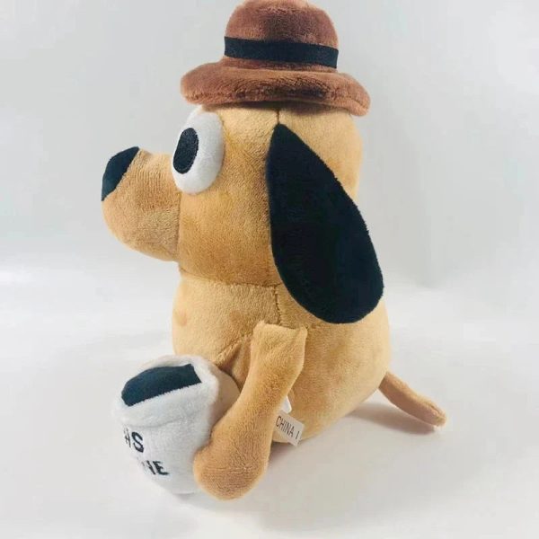 This Is Fine Meme Dog Plush Toy This Is Fine Meme Dog Plush Toy
