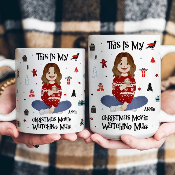 This Is My Christmas Movie Watching Mug - Personalized Mug This Is My Christmas Movie Watching Mug - Personalized Mug