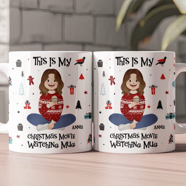 This Is My Christmas Movie Watching Mug - Personalized Mug This Is My Christmas Movie Watching Mug - Personalized Mug