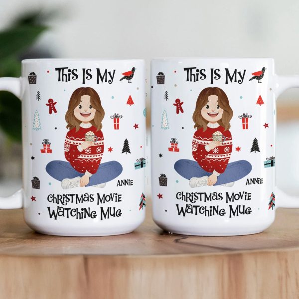This Is My Christmas Movie Watching Mug - Personalized Mug This Is My Christmas Movie Watching Mug - Personalized Mug