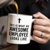 This Is What An Awesome Employee Looks Like - Personalized Custom Coffee Mug - OFW013_MG