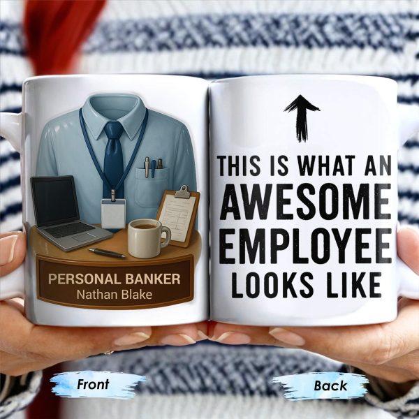 This Is What An Awesome Employee Looks Like - Personalized Custom Coffee Mug - OFW013_MG
