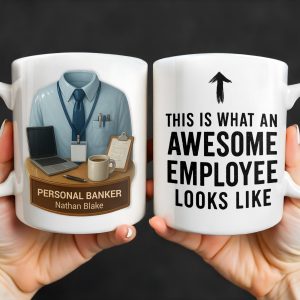 This Is What An Awesome Employee Looks Like - Personalized Custom Coffee Mug - OFW013_MG