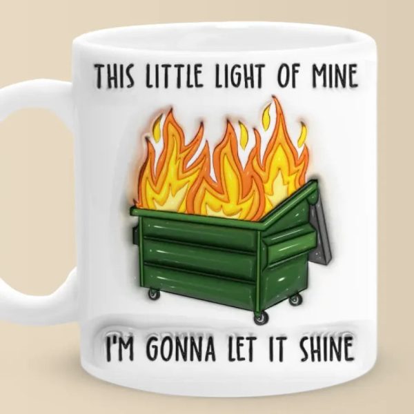 This Little Light Of Mine, I'm Gonna Let It Shine - Friend 3D Inflated Effect Printed Mug - Christmas Gift For Yourself, Best Friends, Sisters, Family Members, Coworkers This Little Light Of Mine, I'm Gonna Let It Shine - Friend 3D Inflated Effect Printed Mug - Christmas Gift For Yourself, Best Friends, Sisters, Family Members, Coworkers