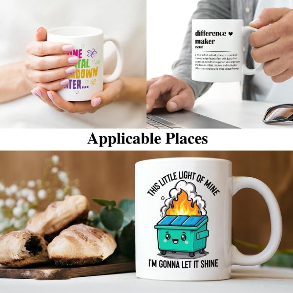 This Little Light Of Mine I'm Gonna Let It Shine Coffee Mug, Inspirational Gift for Women Men, Birthday Christmas Gift for Friend Coworker
