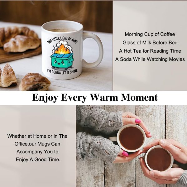 This Little Light Of Mine I'm Gonna Let It Shine Coffee Mug, Inspirational Gift for Women Men, Birthday Christmas Gift for Friend Coworker
