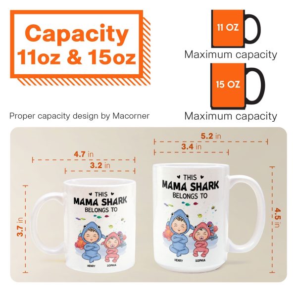 This Mama Shark Belongs To - Personalized Mug This Mama Shark Belongs To - Personalized Mug