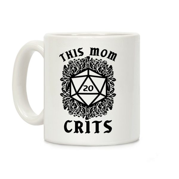 This Mom Crits D20 Coffee Mug This Mom Crits D20 Coffee Mug