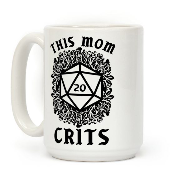 This Mom Crits D20 Coffee Mug This Mom Crits D20 Coffee Mug