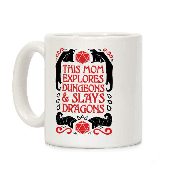 This Mom Explores Dungeons And Slays Dragons Coffee Mug This Mom Explores Dungeons And Slays Dragons Coffee Mug