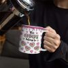 This Mom Grandma Belongs To Heart Icon - 3D Inflated Effect Printed, Personalized White Edge-to-Edge Mug
