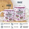 This Mom Grandma Belongs To Heart Icon - 3D Inflated Effect Printed, Personalized White Edge-to-Edge Mug