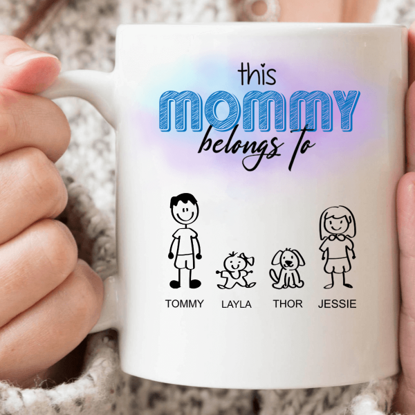 This Mommy Belongs To Family Coffee Mug 890643