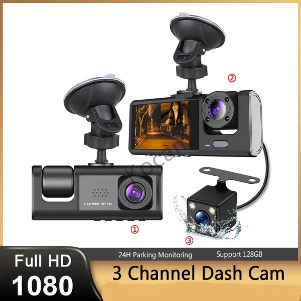 Three Channel Car Hd Dashcam Three Channel Car Hd Dashcam