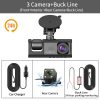 Three Channel Car Hd Dashcam Three Channel Car Hd Dashcam