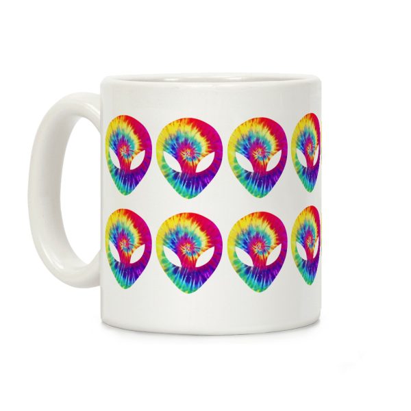Tie Dye Alien Coffee Mug Tie Dye Alien Coffee Mug
