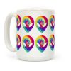 Tie Dye Alien Coffee Mug Tie Dye Alien Coffee Mug