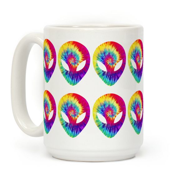 Tie Dye Alien Coffee Mug Tie Dye Alien Coffee Mug
