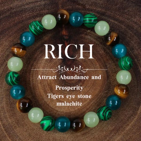 Tiger Eye Natural Stone Beaded Bracelet