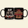 Till Your Unsolvable Murder Do Us Part, Couple Gift, Personalized Mug, Skull Couple Mug