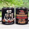 Till Your Unsolvable Murder Do Us Part, Couple Gift, Personalized Mug, Skull Couple Mug