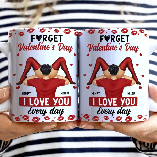 Timber Couple I Love You Every Day - Personalized White Edge-to-Edge Mug Timber Couple I Love You Every Day - Personalized White Edge-to-Edge Mug