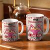 Timber Couple I Love You Every Day - Personalized White Edge-to-Edge Mug Timber Couple I Love You Every Day - Personalized White Edge-to-Edge Mug