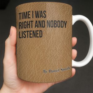Time I Was Right, Book Style Coffee Mug - Personalized Custom Coffee Mug - COL120_MG