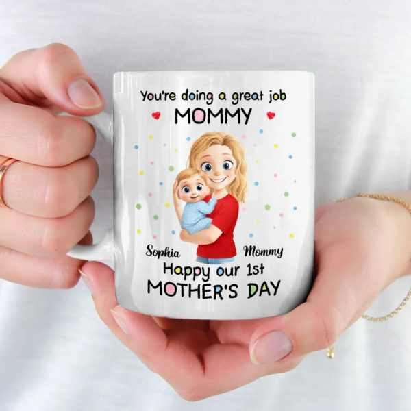 Tiny Arms, Endless Love - Family Personalized Custom Mug - Mother's Day, Baby Shower Gift, Gift For First Mom Tiny Arms, Endless Love - Family Personalized Custom Mug - Mother's Day, Baby Shower Gift, Gift For First Mom