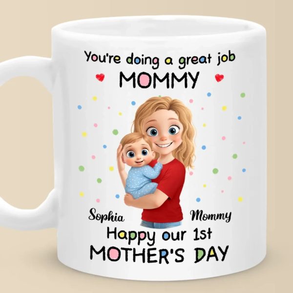 Tiny Arms, Endless Love - Family Personalized Custom Mug - Mother's Day, Baby Shower Gift, Gift For First Mom Tiny Arms, Endless Love - Family Personalized Custom Mug - Mother's Day, Baby Shower Gift, Gift For First Mom