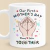 Tiny Toes, Big Love - Family Personalized Custom Mug - Mother's Day, Baby Shower Gift, Gift For First Mom Tiny Toes, Big Love - Family Personalized Custom Mug - Mother's Day, Baby Shower Gift, Gift For First Mom