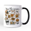Tis the Season Retro Spooky Halloween Personalized Mug, Autumn Vibes Essentials Gift with Custom Name Tis the Season Retro Spooky Halloween Personalized Mug, Autumn Vibes Essentials Gift with Custom Name