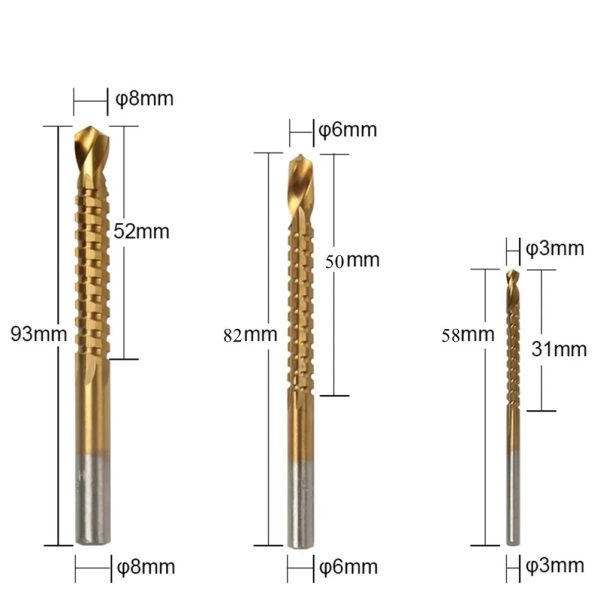 Titanium Coated Wood And Metal Drilling Set Titanium Coated Wood And Metal Drilling Set