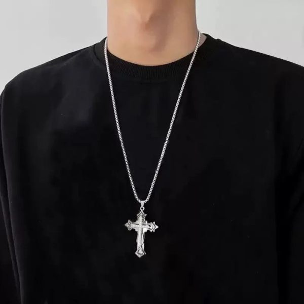Titanium Steel Cross Pendant Necklace Titanium Steel Cross Pendant Necklace