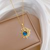 Titanium Steel Star Pendant Necklace in Gold Tone Titanium Steel Star Pendant Necklace in Gold Tone