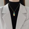Titanium Steel Star Pendant Necklace in Gold Tone Titanium Steel Star Pendant Necklace in Gold Tone